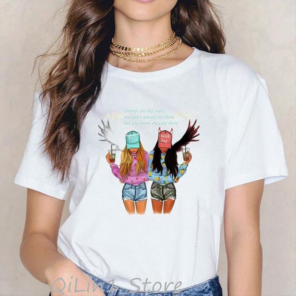 graphic girls matching outfit womens tee friends fashion family couples clothing summer sister 90s shirt, White
graphic girls matching outfit womens tee friends fashion family couples clothing summer sister 90s shirt, White