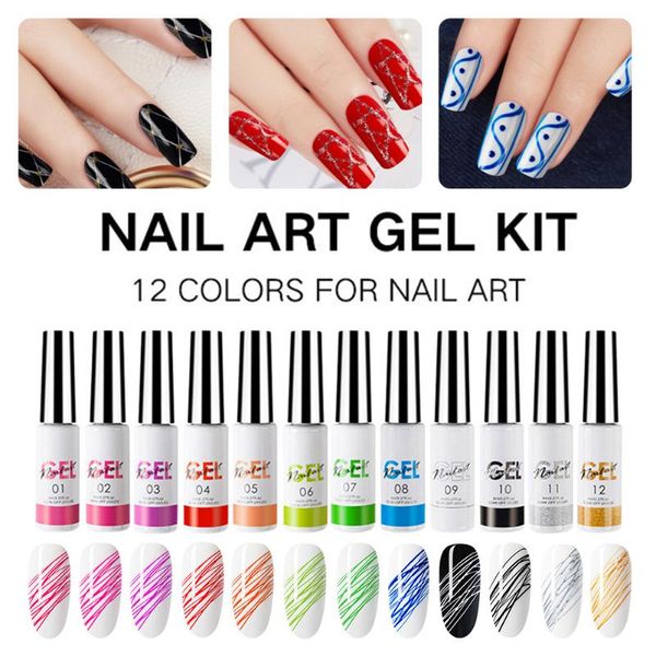 nail art kits 12 colors painted gel polish set line drawing painting uv/led soak off manicure kit
nail art kits 12 colors painted gel polish set line drawing painting uv/led soak off manicure kit