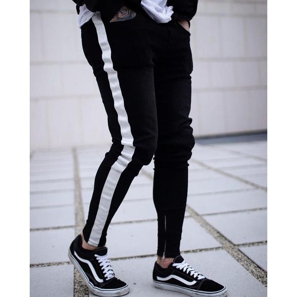men's jeans fashion streetwear men vintage black color thin destroyed ripped broken punk skinny pant homme male hip hop trousers, Blue 
men's jeans fashion streetwear men vintage black color thin destroyed ripped broken punk skinny pant homme male hip hop trousers, Blue