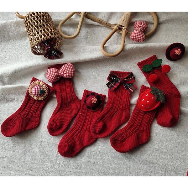 socks kids girls cute christmas year cherry bow tie tights autumn winter, Pink;yellow
socks kids girls cute christmas year cherry bow tie tights autumn winter, Pink;yellow