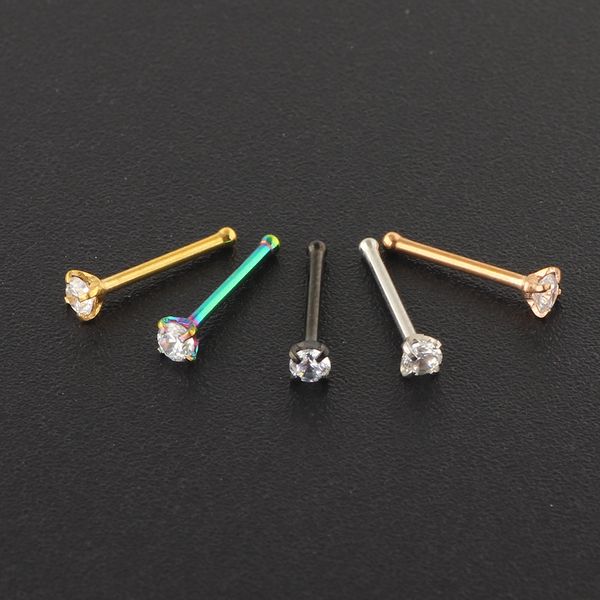 nostril piercings cz crystal piercing nose stud stainless steel star rings nariz jewelry wholesales mix color, Silver
nostril piercings cz crystal piercing nose stud stainless steel star rings nariz jewelry wholesales mix color, Silver