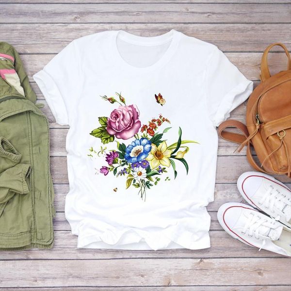 floral 90s harajuku fashion girl women flower clothing womens graphic ladies female tee, White
floral 90s harajuku fashion girl women flower clothing womens graphic ladies female tee, White