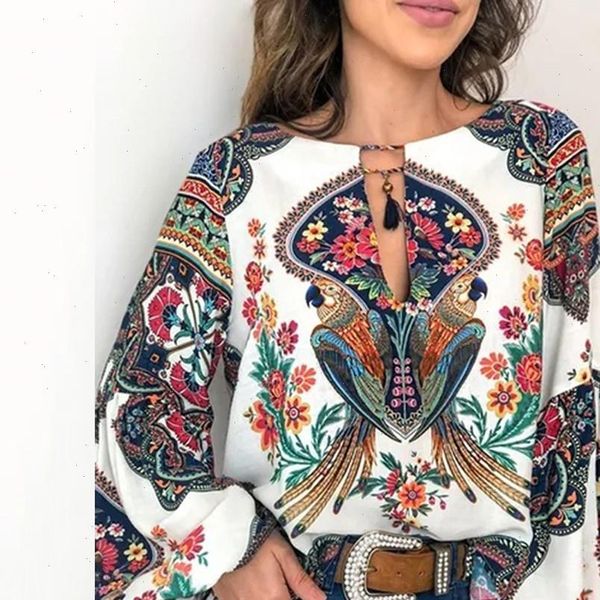 glamaker boho print chiffon blouse shirt women long latern sleeve v neck elegant female summer fashion loose blouse, White
glamaker boho print chiffon blouse shirt women long latern sleeve v neck elegant female summer fashion loose blouse, White