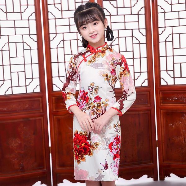 girl's dresses floral chinese traditional style dress girls cheongsam qipao year cute baby spring festival party long sleeve, Red;yellow
girl's dresses floral chinese traditional style dress girls cheongsam qipao year cute baby spring festival party long sleeve, Red;yellow
