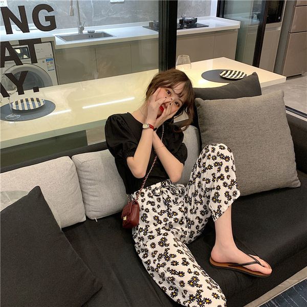 women's trousers, students version of you'l l see new high waist in a straight line, msf7, Black;white
women's trousers, students version of you'l l see new high waist in a straight line, msf7, Black;white