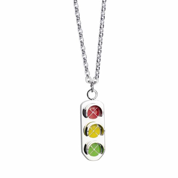 pendant necklaces rock creative traffic lights red yellow green titanium steel necklace hip hop cool choker sweater chain, Silver
pendant necklaces rock creative traffic lights red yellow green titanium steel necklace hip hop cool choker sweater chain, Silver