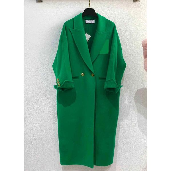 women's wool & blends winter women double-faced cashmere fabric for coat long sleeve lapel collar double breasted jacket high end elega, Black
women's wool & blends winter women double-faced cashmere fabric for coat long sleeve lapel collar double breasted jacket high end elega, Black