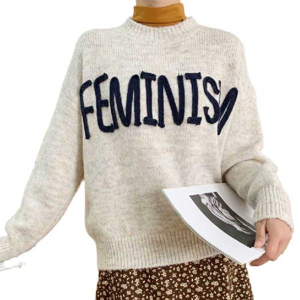 women's sweaters simple casual jacket round neck pullover sweater oversized winter clothes girl clothing, White;black
women's sweaters simple casual jacket round neck pullover sweater oversized winter clothes girl clothing, White;black