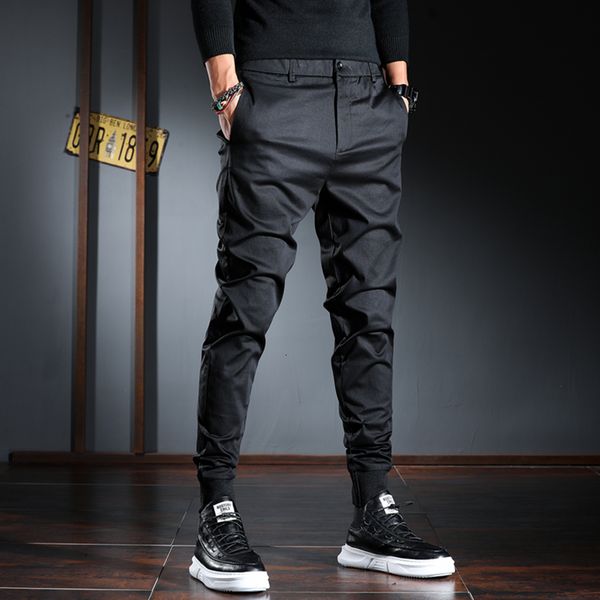 2021 masculinas casuais coreano streetwear preto estiramento magro ajuste calas 56vu, Black
2021 masculinas casuais coreano streetwear preto estiramento magro ajuste calas 56vu, Black