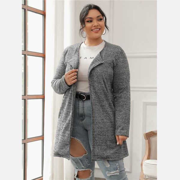 plus size outerwear & coats womens long sleeve open front ribbed knit coat pocket design loose spring autumn elegant casual cardigan outwear, Black
plus size outerwear & coats womens long sleeve open front ribbed knit coat pocket design loose spring autumn elegant casual cardigan outwear, Black