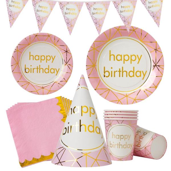 disposable dinnerware happy birthday rose bronzing tableware pennant flag girl holiday party decoration children supplies accessories
disposable dinnerware happy birthday rose bronzing tableware pennant flag girl holiday party decoration children supplies accessories