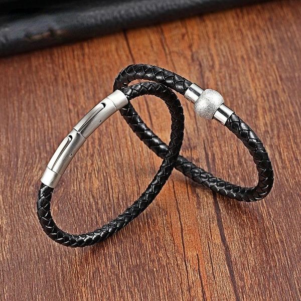 charm bracelets stainless steel bracelet vintage men's hand woven leather simple style black classic birthday gift, Golden;silver
charm bracelets stainless steel bracelet vintage men's hand woven leather simple style black classic birthday gift, Golden;silver