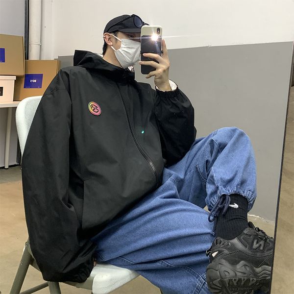 new 2021 privathinker men's two wear jacket graphic printed woman hooded coats casual oversize korean streetwear male jackets jera, Black;brown
new 2021 privathinker men's two wear jacket graphic printed woman hooded coats casual oversize korean streetwear male jackets jera, Black;brown