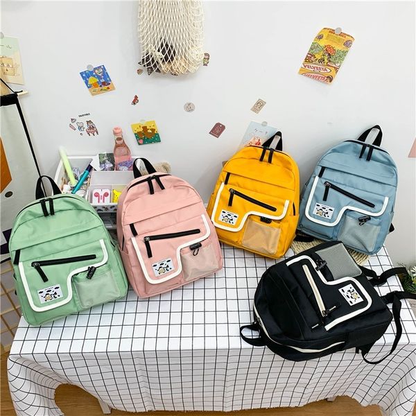 harajuku kawaii solid color women's backpack nylon waterproof wear-ristant school bag for girls large-capacity
harajuku kawaii solid color women's backpack nylon waterproof wear-ristant school bag for girls large-capacity
