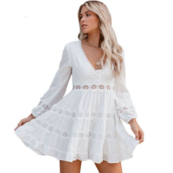 2021 new arrive womens summer autumn elegant fashion pactwork solid white cotton mini girls v-neck empire short es b6ju, Black;gray
2021 new arrive womens summer autumn elegant fashion pactwork solid white cotton mini girls v-neck empire short es b6ju, Black;gray