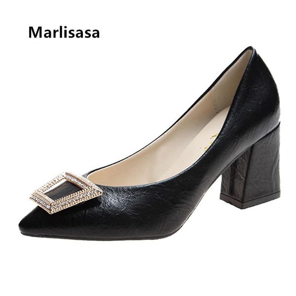 dress shoes marlisasa ladies fashion sweet black pointed toe patent leather slip on office heel tacones mujer h9065
dress shoes marlisasa ladies fashion sweet black pointed toe patent leather slip on office heel tacones mujer h9065