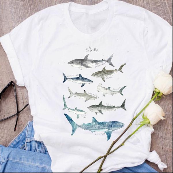 women graphic shark cartoon fashion printing short sleeve clothing 90s clothes lady tees female t shirt womens t shirt, White
women graphic shark cartoon fashion printing short sleeve clothing 90s clothes lady tees female t shirt womens t shirt, White