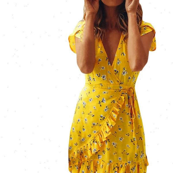 women summer dress ruffles floral bandage skinny evening party casual short mini dress v neck short sleeve sundress bl4, Black;gray
women summer dress ruffles floral bandage skinny evening party casual short mini dress v neck short sleeve sundress bl4, Black;gray