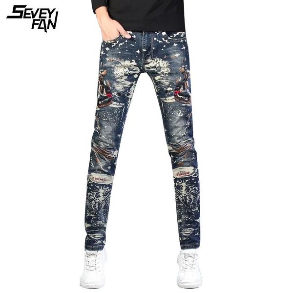 men's jeans men hip hop blue paint printed embroidery fashion slim denim pants streetwear harajuku hipster nightclub jean trousers
men's jeans men hip hop blue paint printed embroidery fashion slim denim pants streetwear harajuku hipster nightclub jean trousers
