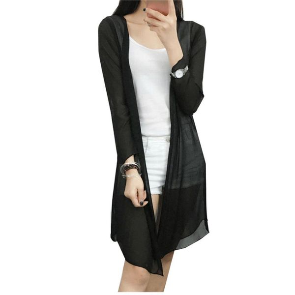 women's blouses & shirts 2021 summer cardigan loose women long plus size chiffon beach sunscreen clothing clothes blusas wz199, White
women's blouses & shirts 2021 summer cardigan loose women long plus size chiffon beach sunscreen clothing clothes blusas wz199, White