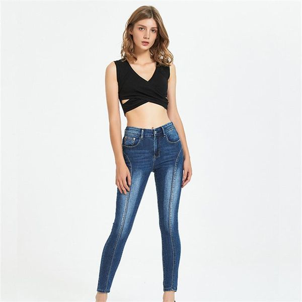 women's jeans europe and the united states selling explosive models slim nine points women fashion temperament feet pants, Blue
women's jeans europe and the united states selling explosive models slim nine points women fashion temperament feet pants, Blue