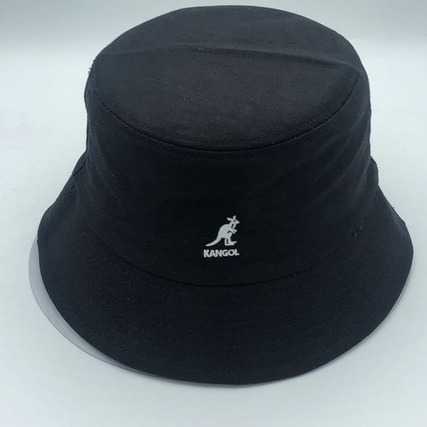 

2022 hot Kangaroo Fisherman Visor Basin Hat Fashion Wild Cotton Fabric Bucket Hat Super Fire Men and Women Flat-top ClothHat, Red