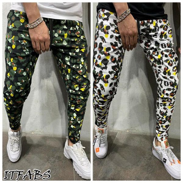 men's pants fashion men camouflage pencil leopard long sport gym slim fit trousers casual cotton drawstring, Black
men's pants fashion men camouflage pencil leopard long sport gym slim fit trousers casual cotton drawstring, Black