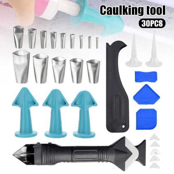 30pcs caulking tool silicone caulking hand tool kit 3-in-1 tools finisher nozzle scraper set for floor corner
30pcs caulking tool silicone caulking hand tool kit 3-in-1 tools finisher nozzle scraper set for floor corner