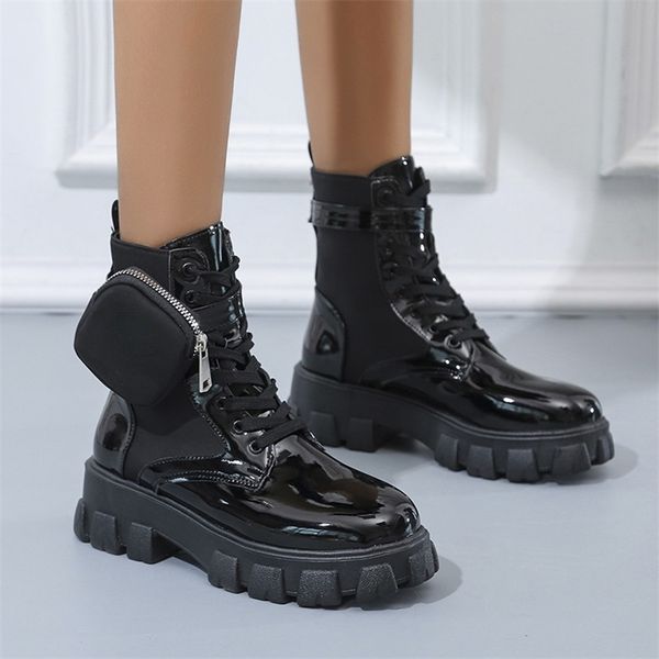 black punk ankle platform motorcycle boots women lace up chunky heel belt buckle designer shoes botas de mujer 210909
black punk ankle platform motorcycle boots women lace up chunky heel belt buckle designer shoes botas de mujer 210909