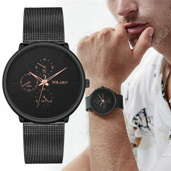wristwatches fashion men stainless steel strap quartz analog watch 2021 accessories, Slivery;brown
wristwatches fashion men stainless steel strap quartz analog watch 2021 accessories, Slivery;brown