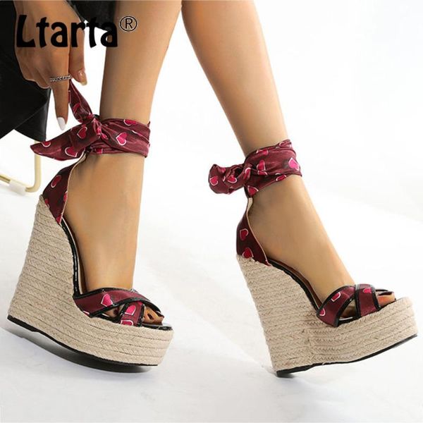sandals ltarta summer wedge rope women's shoes back bandage high heel color matching large size cwf, Black
sandals ltarta summer wedge rope women's shoes back bandage high heel color matching large size cwf, Black