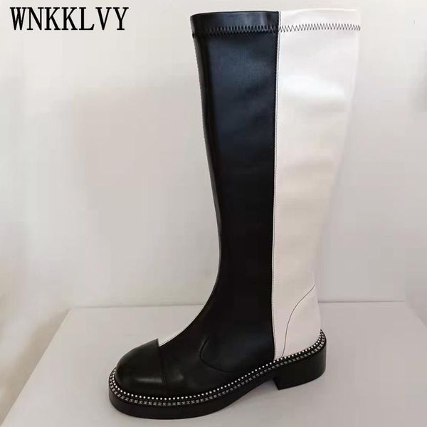 boots autumn winter long real leather chunky heel mid calf british style fashion all match women short, Black
boots autumn winter long real leather chunky heel mid calf british style fashion all match women short, Black