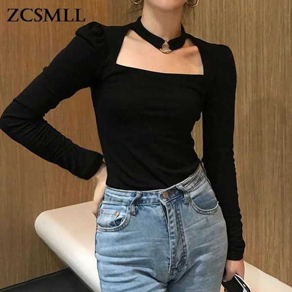women's t-shirt zcsmll square neck ring hanging women leaking slim long-sleeved bottoming 2021 spring summer, White
women's t-shirt zcsmll square neck ring hanging women leaking slim long-sleeved bottoming 2021 spring summer, White