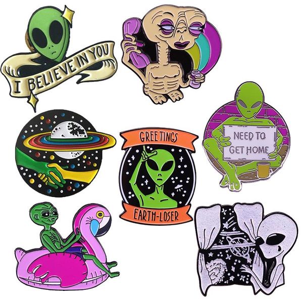 pins, brooches funny alien enamel pin i believe in you badge need to get home brooch cute space science accessory, Gray
pins, brooches funny alien enamel pin i believe in you badge need to get home brooch cute space science accessory, Gray