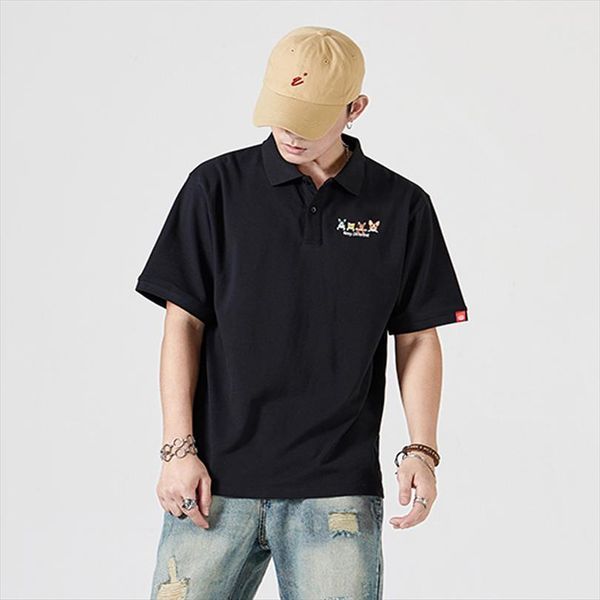 instagram trending, cartoon embroidered pair men polo shirts with short sleeves for mens summer lapels, White;black
instagram trending, cartoon embroidered pair men polo shirts with short sleeves for mens summer lapels, White;black
