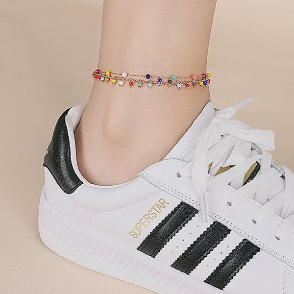 anklets bohemian colorful beads for women fashion gold color chain anklet summer beach ankle bracelet sandals foot jewelry gifts, Red;blue
anklets bohemian colorful beads for women fashion gold color chain anklet summer beach ankle bracelet sandals foot jewelry gifts, Red;blue