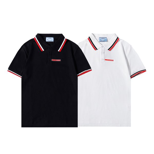 2021 mens panelled printed polos casual shirts summer breathable male simple design short sleeve tees, White;black
2021 mens panelled printed polos casual shirts summer breathable male simple design short sleeve tees, White;black