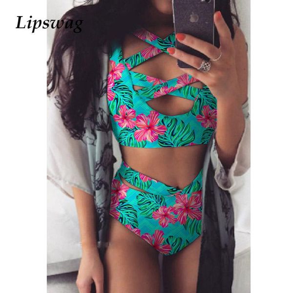 lady cross bandage women bikini swimsuit hollow out floral print bikini set women high waist swimwear biquini bathing suits
lady cross bandage women bikini swimsuit hollow out floral print bikini set women high waist swimwear biquini bathing suits