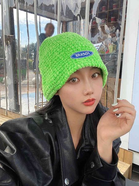 qiudong net red new letter embroidery hand knitted hat versatile fisherman's hat warm ear wool hat, Blue;gray
qiudong net red new letter embroidery hand knitted hat versatile fisherman's hat warm ear wool hat, Blue;gray