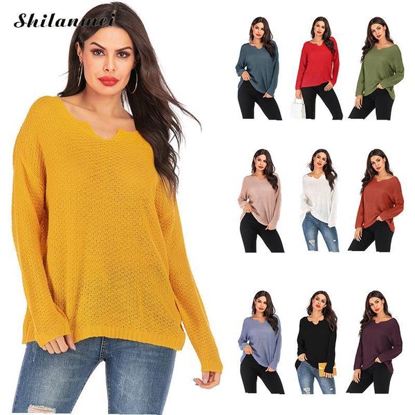 women's sweaters 2021 sweater autumn lady knitwear women fashion knitted pullover loose long sleeve solid color casual, White;black
women's sweaters 2021 sweater autumn lady knitwear women fashion knitted pullover loose long sleeve solid color casual, White;black