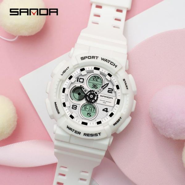 wristwatches sanda fashion ladies sports digital watch multifunctional waterproof clock leisure orologio da donna, Slivery;brown
wristwatches sanda fashion ladies sports digital watch multifunctional waterproof clock leisure orologio da donna, Slivery;brown