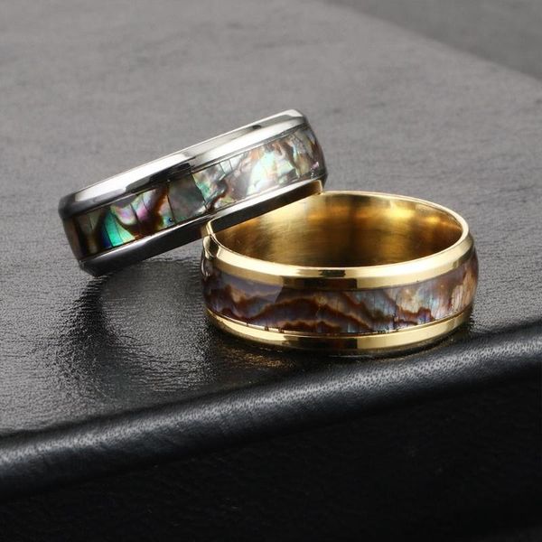 wedding rings 5pcs inlay carbide shell stainless steel finger ring for men rainbow rippled abalone beveled band jewelry, Slivery;golden
wedding rings 5pcs inlay carbide shell stainless steel finger ring for men rainbow rippled abalone beveled band jewelry, Slivery;golden