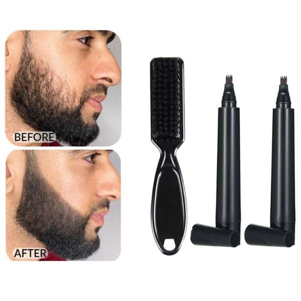 hair brushes two packs of four-pronged waterproof beard pen and plus brush shredded combination, Silver
hair brushes two packs of four-pronged waterproof beard pen and plus brush shredded combination, Silver