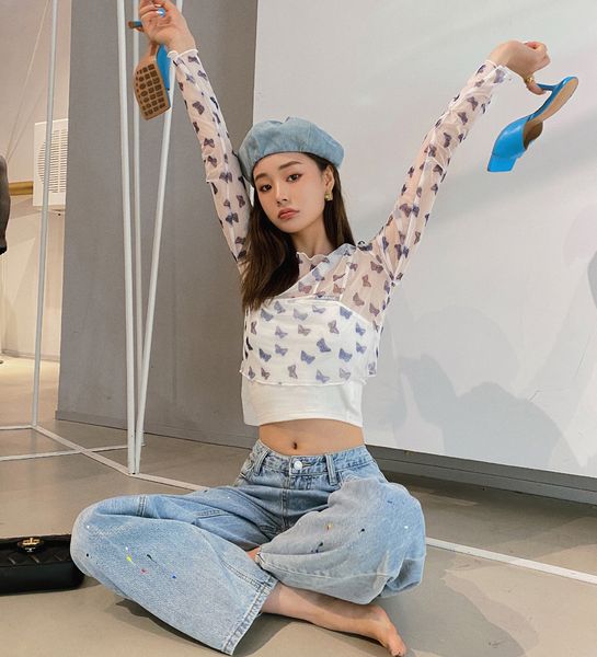 2021 new 2 piece mesh long sleeve butterfly crop see through crewneck t shirt fall fashion tshirt designer clothing ji7o, White
2021 new 2 piece mesh long sleeve butterfly crop see through crewneck t shirt fall fashion tshirt designer clothing ji7o, White