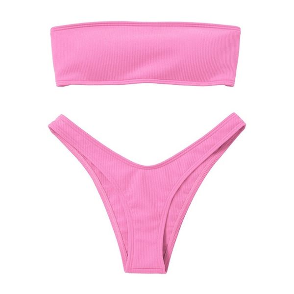 strapless bikini woman 2 piece swimsuit solid swimwear bikini set female swimwear high waist push up biquini pink blue 210315, White;black
strapless bikini woman 2 piece swimsuit solid swimwear bikini set female swimwear high waist push up biquini pink blue 210315, White;black