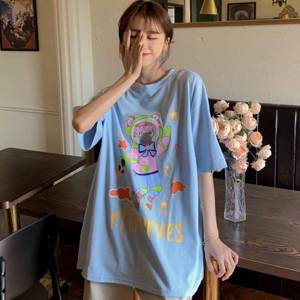 women's t-shirt fashion women cartoon print t shirt summer loose oversize tee female elegant lady girl dames tshirt hip hop streetwear, White
women's t-shirt fashion women cartoon print t shirt summer loose oversize tee female elegant lady girl dames tshirt hip hop streetwear, White