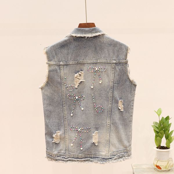 vintage autumn flower jeans women waistcoat beading holes korean casual denim vest sleeveless jacket female chaleco mujer 24e8, Black;white
vintage autumn flower jeans women waistcoat beading holes korean casual denim vest sleeveless jacket female chaleco mujer 24e8, Black;white