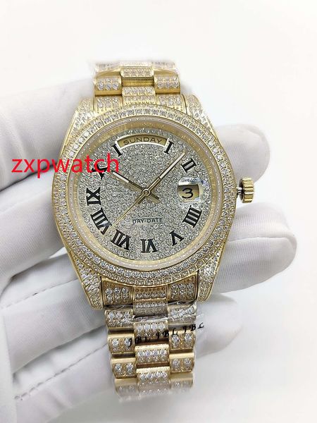 40mm hip hop gold diamond watches 904 stainless steel watch diamonds face with diamond strap automatic mens wristwatch, Slivery;brown
40mm hip hop gold diamond watches 904 stainless steel watch diamonds face with diamond strap automatic mens wristwatch, Slivery;brown