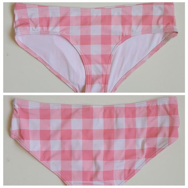 1pc new pink plaid bikini bottom plus size beach briefs lady swimwear panty super nylon quality fully lined women swim panty 06#
1pc new pink plaid bikini bottom plus size beach briefs lady swimwear panty super nylon quality fully lined women swim panty 06#
