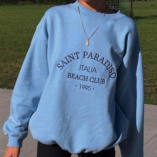 2021 blue letters vintage designer sweatshirt women oversized long sleeve korean brand fashion girls streetwear loose casual yfvh, Black
2021 blue letters vintage designer sweatshirt women oversized long sleeve korean brand fashion girls streetwear loose casual yfvh, Black